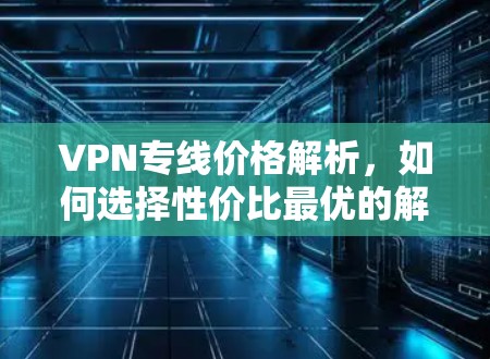 VPN专线价格解析,如何选择性价比最优的解决方案 VPN专线价格解析,如何选择性价比最优的解决方案